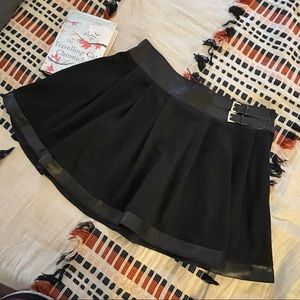 ASOS Kilt Leather detail Skirt